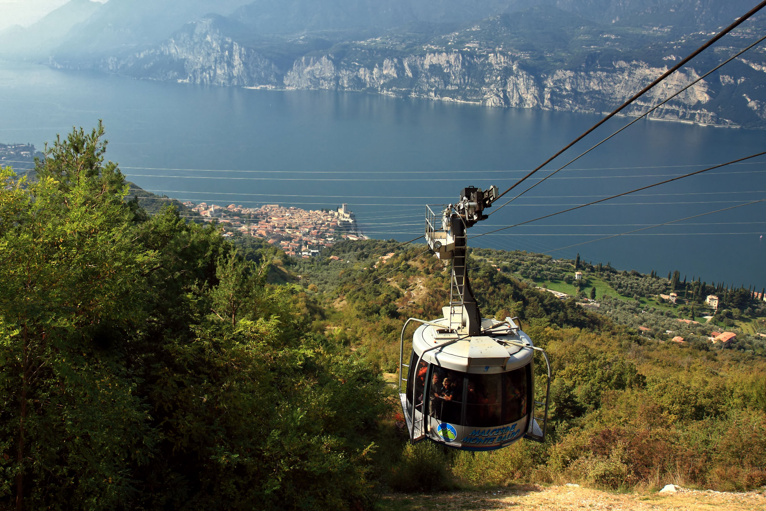 Cable Cars At Lake Garda Cable Car Malcesine Monte Baldo Cable Cars At Lake Garda Cable Car Malcesine Monte Baldo